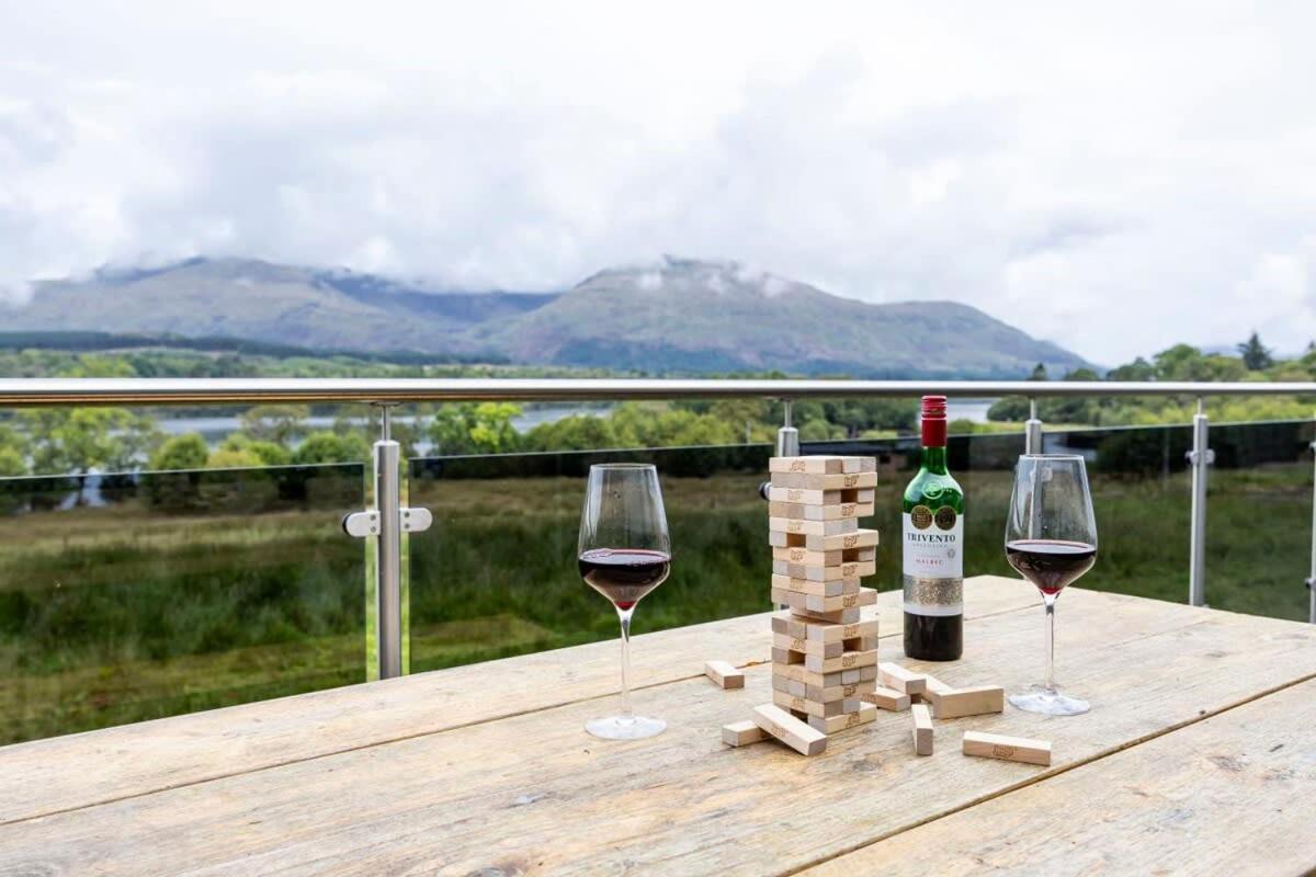 New Build Lodge With Stunning Views Of Loch Awe Hayfield  Exterior foto