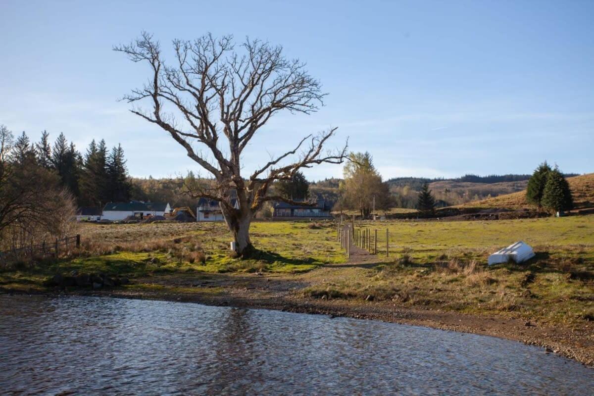 New Build Lodge With Stunning Views Of Loch Awe Hayfield  Exterior foto